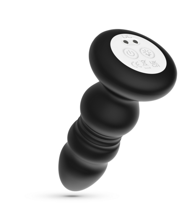 Crushious Australis 10cm Anale Plug met 9 Vibraties en RGB Licht - Oplaadbaar & Stijlvol