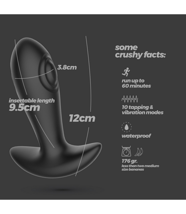 Crushious Octo Rechargeable P-Spot Vibrator - Remote Control & USB Charging