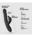 Crushious Lapin Push Rabbit-Vibrator Schwarz – 10 Intensitäten, flexibel & leise