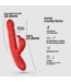 Crushious Lapin Rood Rabbit Vibrator | 10 Modi, Oplaadbaar en Waterdicht voor Optimaal Genot