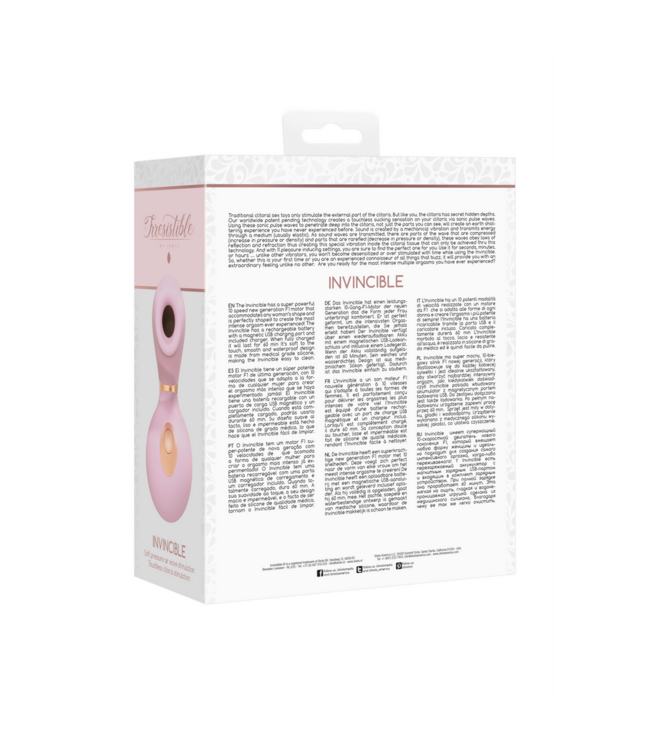 Irresistible Invincible Air Pulse Klitorisvibrator – 10 Stufen, wasserdicht & stark