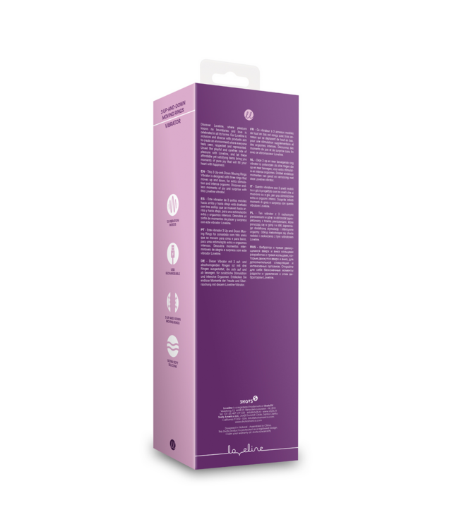 Loveline Loveline Op-en-Neer Ringen Vibrator Paars | Innovatief Genot voor Jou