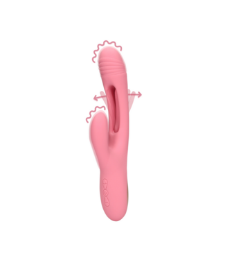 Loveline Loveline Fluttering G-Spot Rabbit Vibrator - Double Pleasure Pink