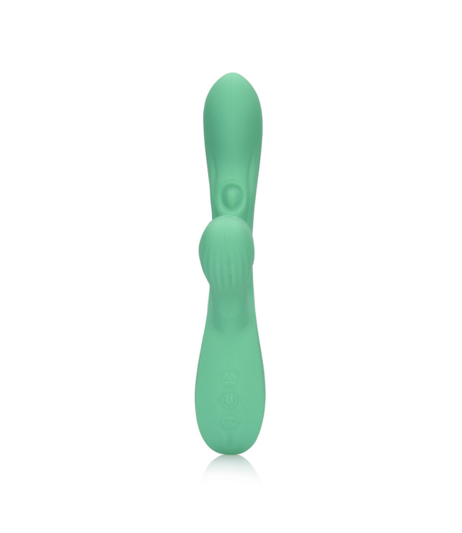 Loveline Loveline Pulse Rabbit Vibrator met Tongbewegingen - Groen Luxe Genot