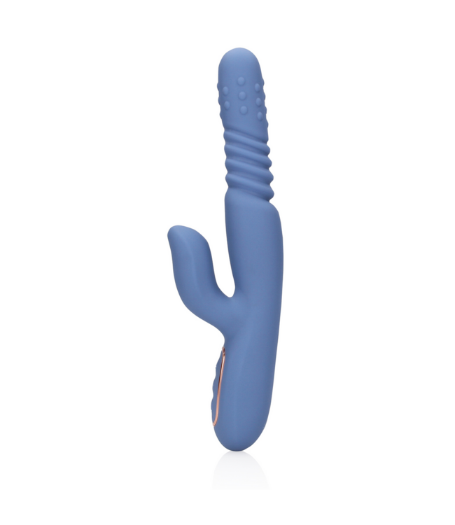 Loveline Warming Nova Blue Rabbit Vibrator with Rotating Beads for Ultimate Pleasure