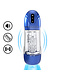 Pumped SonicPull Metallic Blue Masturbator Pump with Suction & Vibration