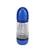 Pumped SonicPull Metallic Blue Masturbator Pump with Suction & Vibration