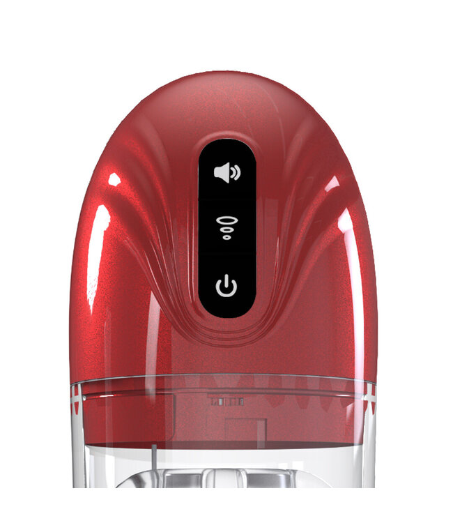 Pumped SonicPull Metallic Red Suction & Vibration Masturbator Pump