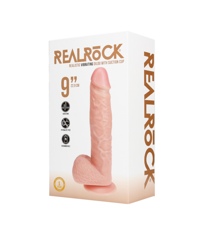 RealRock RealRock Vibrierender Dildo 25 cm – Lebensecht für explosive Orgasmen
