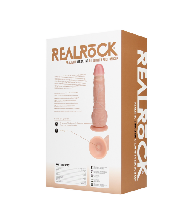 RealRock RealRock 25 cm Vibrerende Dildo – Levensecht, Krachtig & Verleidelijk Plezier