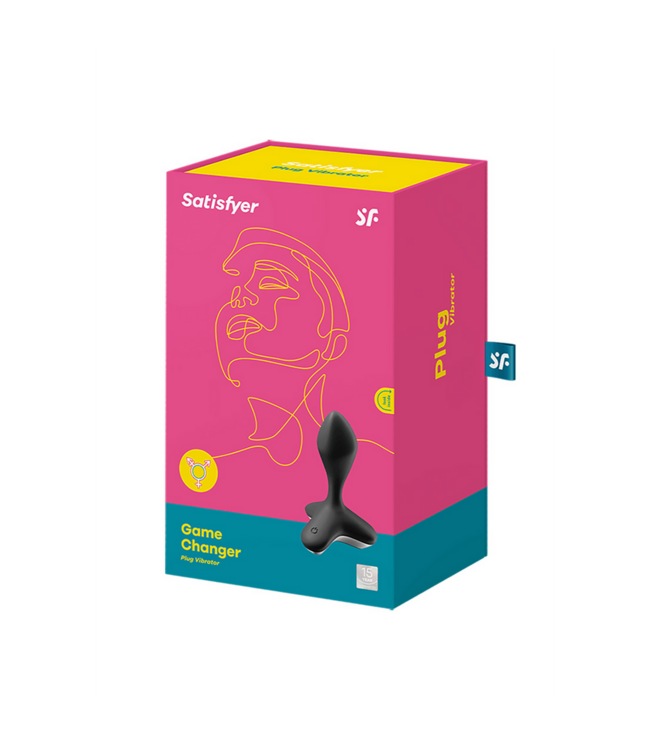 Satisfyer Satisfyer Game Changer: 12-fach vibrierender Analplug, schwarz