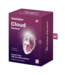 Satisfyer Cloud Dancer Rode Print | Luxe Drukgolfvibrator met Air Pulse Technologie