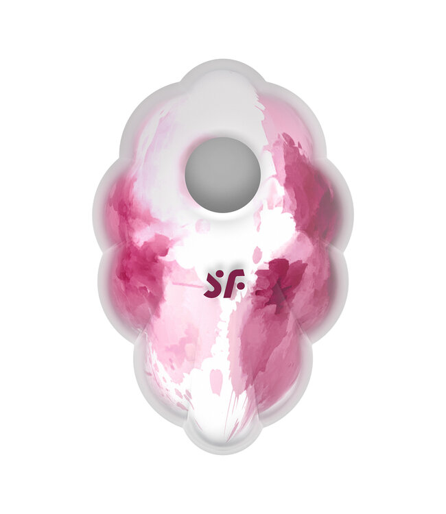 Satisfyer Cloud Dancer Rode Print | Luxe Drukgolfvibrator met Air Pulse Technologie