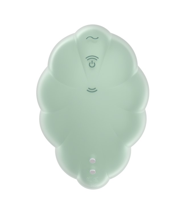 Satisfyer Cloud Dancer Mint: Luxe Silicone Pressure Wave Vibrator by Satisfyer