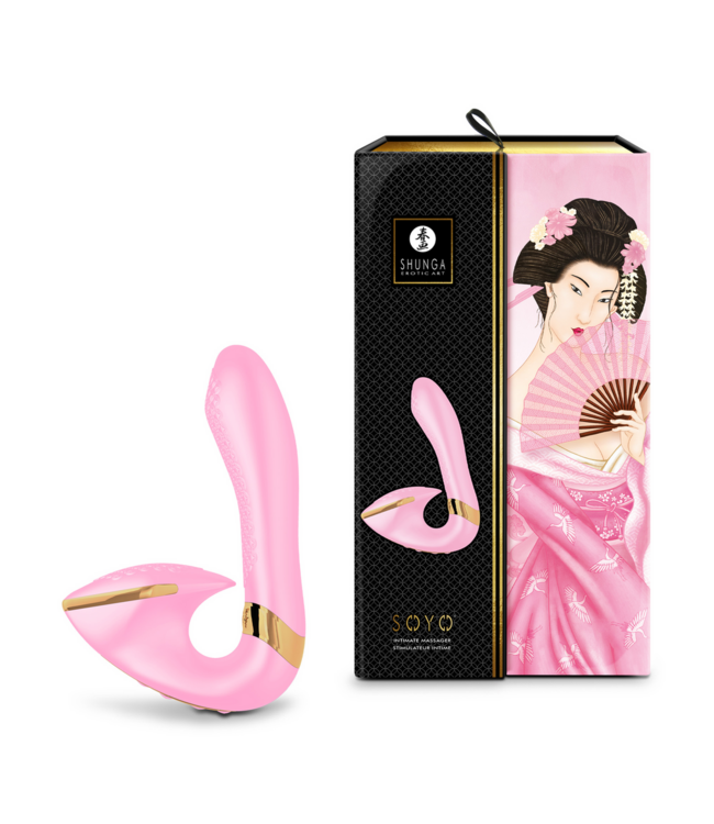 Shunga SOYO G-Spot Vibrator - Light Pink Multi-Sensory Bliss for Women