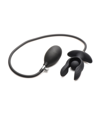 XR Brands Dark Pearl 11.4 cm Inflatable Vibrating Anal Plug - Ultimate Pleasure