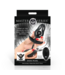 XR Brands Dark Pearl 11.4 cm Inflatable Vibrating Anal Plug - Ultimate Pleasure