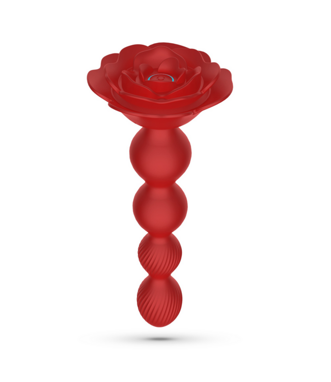 Crushious Rosaline 19 cm – Rotierender Anal-Rosenstecker mit Fernbedienung
