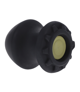 Doc Johnson Kum Keeper Medium Zwart 7,37 cm – Flexibele Plug voor Eenvoudig Gebruik