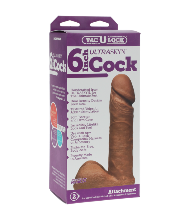 Doc Johnson Doc Johnson ULTRASKYN™ 15,2 cm Dildo - levensecht genieten met Vac-U-Lock