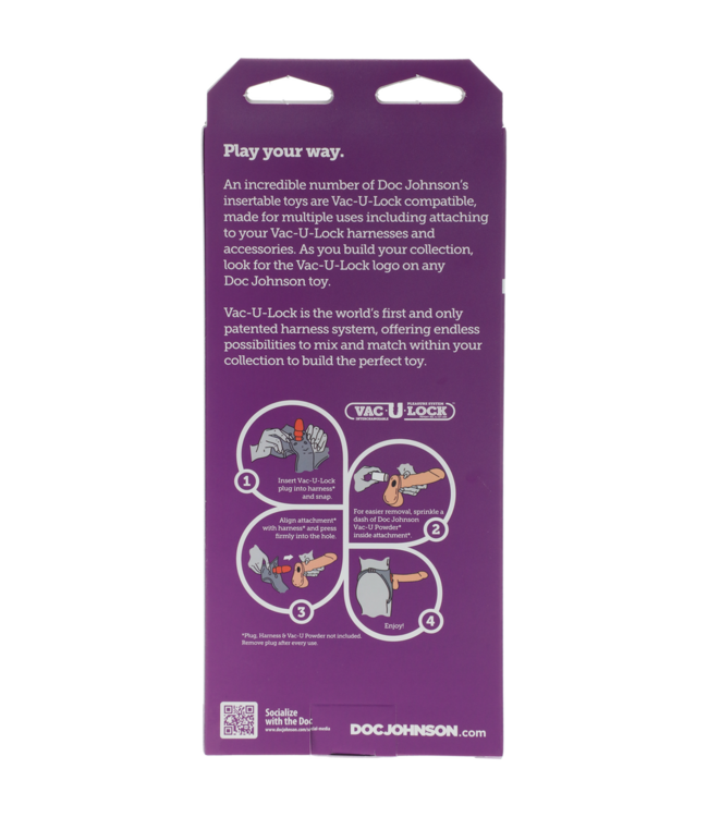 Doc Johnson Doc Johnson ULTRASKYN™ 15,2 cm Dildo - levensecht genieten met Vac-U-Lock