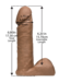 Doc Johnson Doc Johnson ULTRASKYN 6 Inch Realistic Dildo - Brown Cock