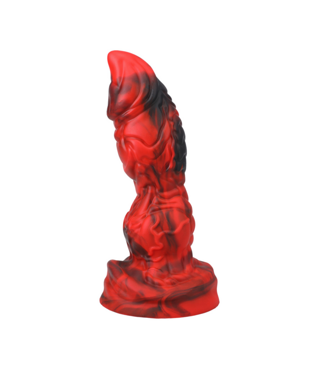 Doc Johnson Verken Buitenlandse Sensaties met de Rood/Zwarte Red Raider - 20,3 cm Silicone