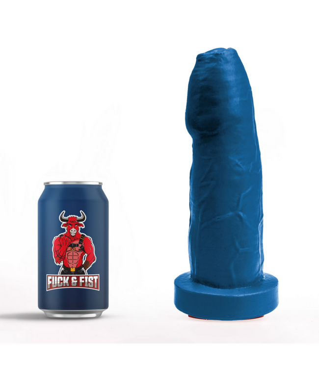 Fuck & Fist Realistische Blauw Magni Dildo - 21 cm Gemaakt van PVC met Zuignapvoet