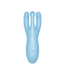 Satisfyer Threesome 4Plus Blauw - Innovatieve Lay-on Vibrator met 3 Motoren & App