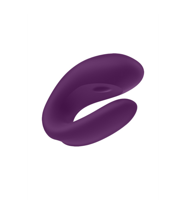 Satisfyer Double Joy Partner-Vibrator Lila – Bluetooth, Wiederaufladbar, Wasserdicht