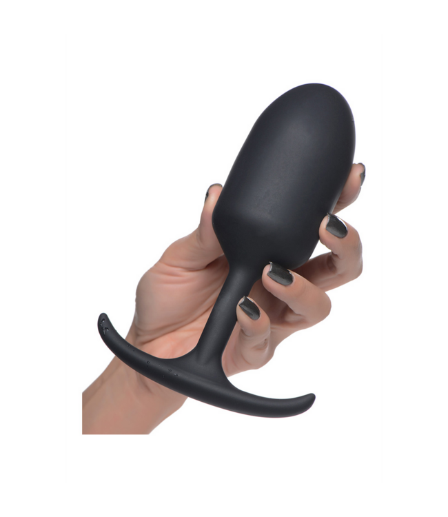 XR Brands Premium-Silikon G-Pulse Dildo mit Gewicht, extra groß für intensiven Spaß