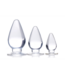 XR Brands Triple Cones Anal Plug Set - 3 Durable Sizes for All Experience Levels