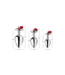 XR Brands Kinky Rotes Edelstein-Butt-Plug-Set mit Glöckchen – 7 cm Überraschung!