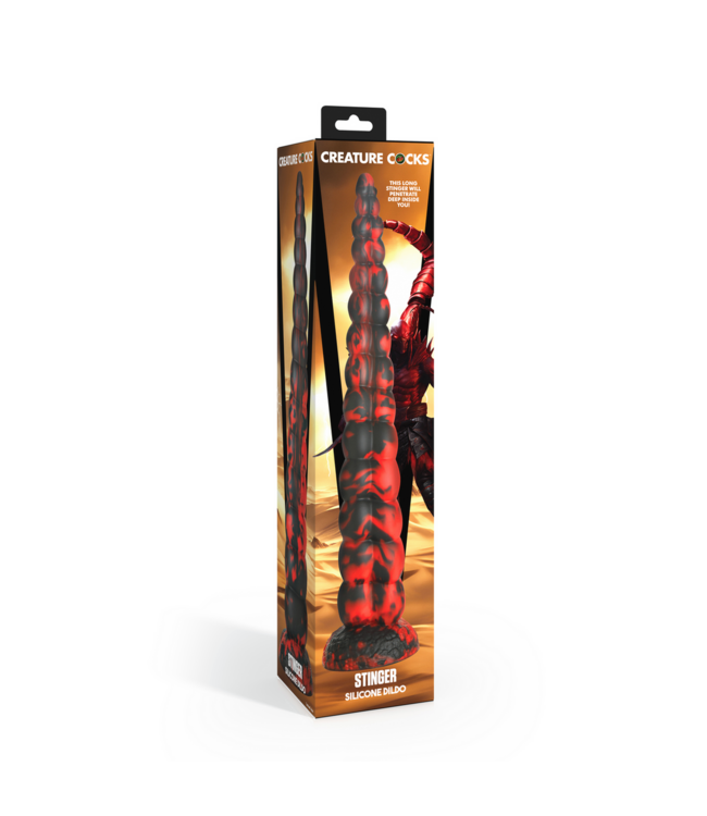 XR Brands Buitenaardse Stinger Siliconen Dildo 36,8 cm - Krachtig & Verleidelijk Design