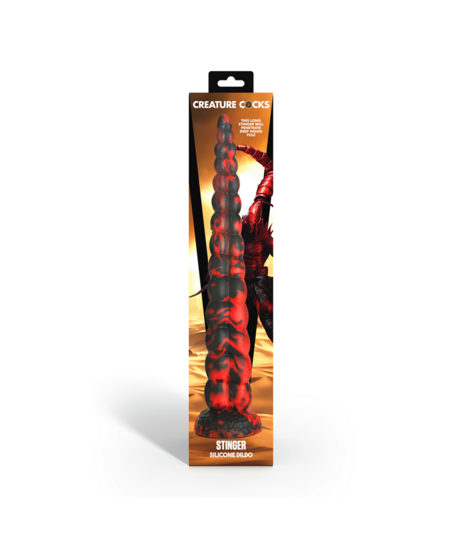 XR Brands Buitenaardse Stinger Siliconen Dildo 36,8 cm - Krachtig & Verleidelijk Design