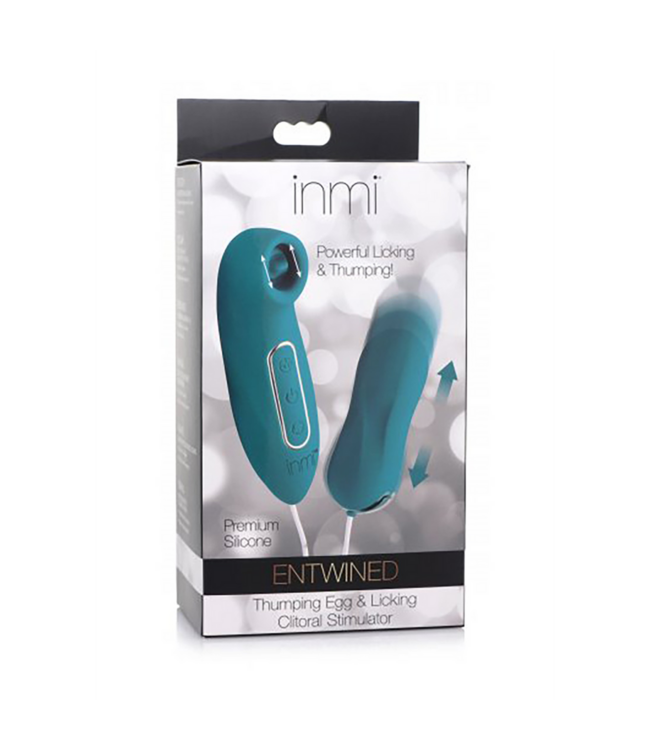 XR Brands Ultra Sensueel Duo: Kloppend Ei & Clitorale Stimulator in Levendig Blauw