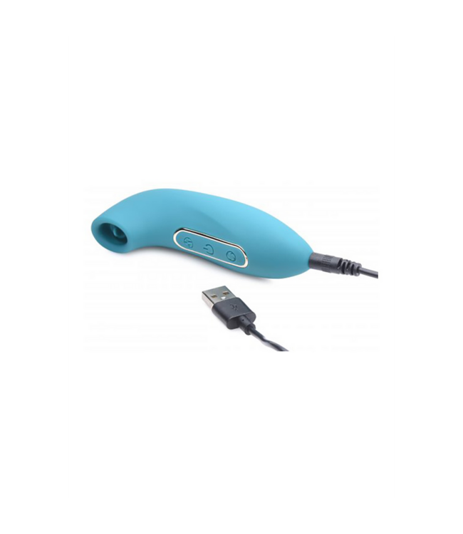 XR Brands Ultra Sensueel Duo: Kloppend Ei & Clitorale Stimulator in Levendig Blauw