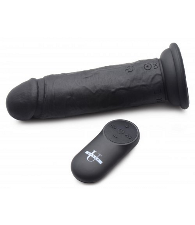 XR Brands Power Player Remote-Controlled Vibrating Dildo - 4 Speeds, 7 Patterns