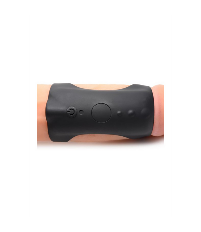 XR Brands G-Shaft Remote-Controlled Silicone Cock Ring - 4 Speed Vibrations