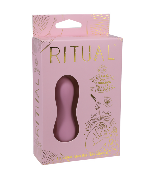 Doc Johnson Luxury Dream Rechargeable Silicone Bullet Vibe - Soft Pink Pleasure