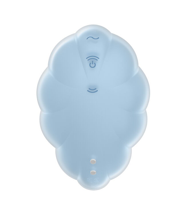 Satisfyer Cloud Dancer Blue | Luxury Silicone Vibrator with Air Pulse Technology