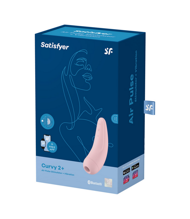 Satisfyer Curvy 2Plus Pink: Air Pulse & Vibration Clitoral Stimulator