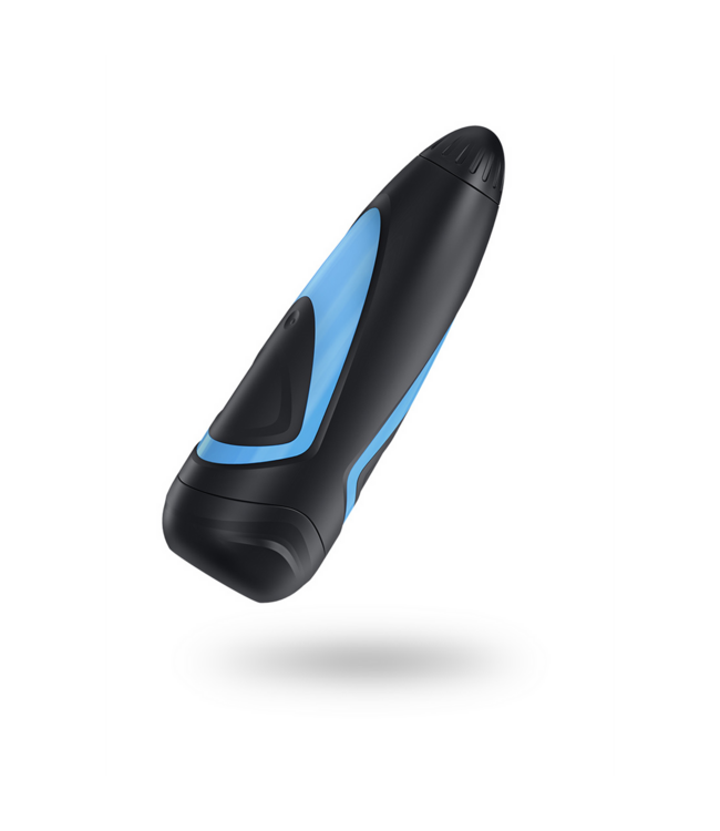 Satisfyer Men One Masturbator Schwarz/Blau – Weiche Silikonhülle für intensive Lust