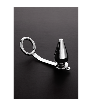 Steel by Shots Comfortabele 2-in-1 Steel Buttplug en Cockring voor Dubbel Genot
