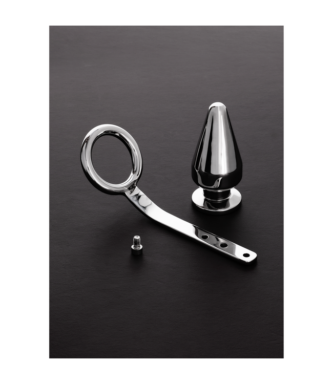Steel by Shots Comfortabele 2-in-1 Steel Buttplug en Cockring voor Dubbel Genot