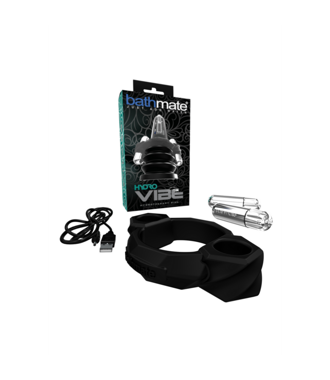 Bathmate HydroVIBE - Innovatieve Vibrerende Penis Pomp Ring voor Bathmate Zwart