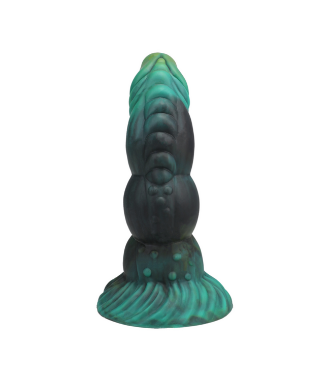 Doc Johnson Fantasy Green Serpent: Ribbed Silicone Toy for Intense Stimulation