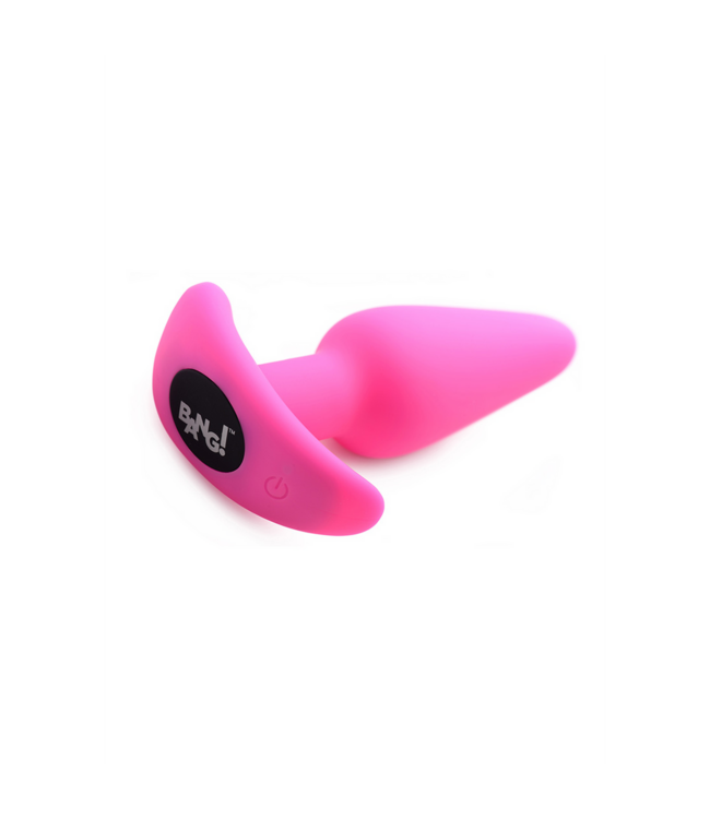 XR Brands Swirled Silicone Butt Plug 9 cm | 21 Vibration Patterns for Ultimate Pleasure