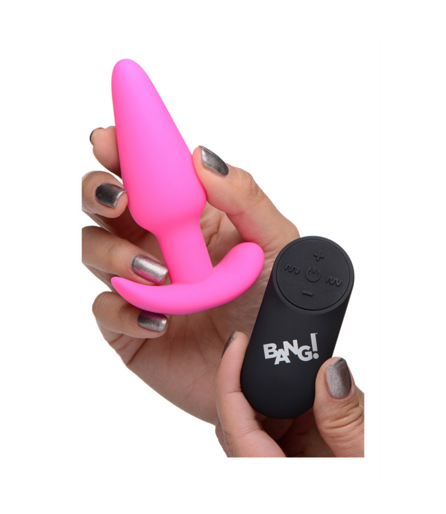 XR Brands Vibrierender Silikon-Buttplug 9 cm | 21 Muster für maximales Vergnügen