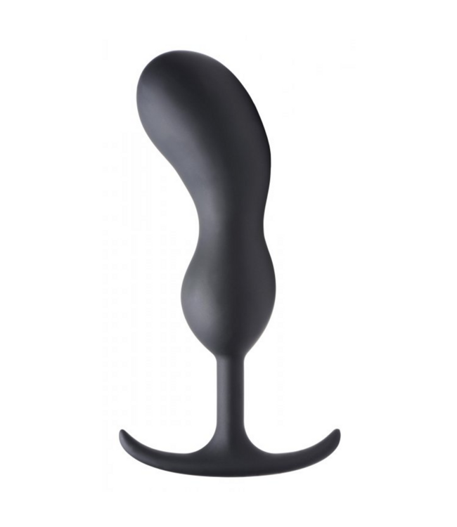 XR Brands Extra Large Premium Silicone Weighted Prostate Plug for Ultimate Comfort